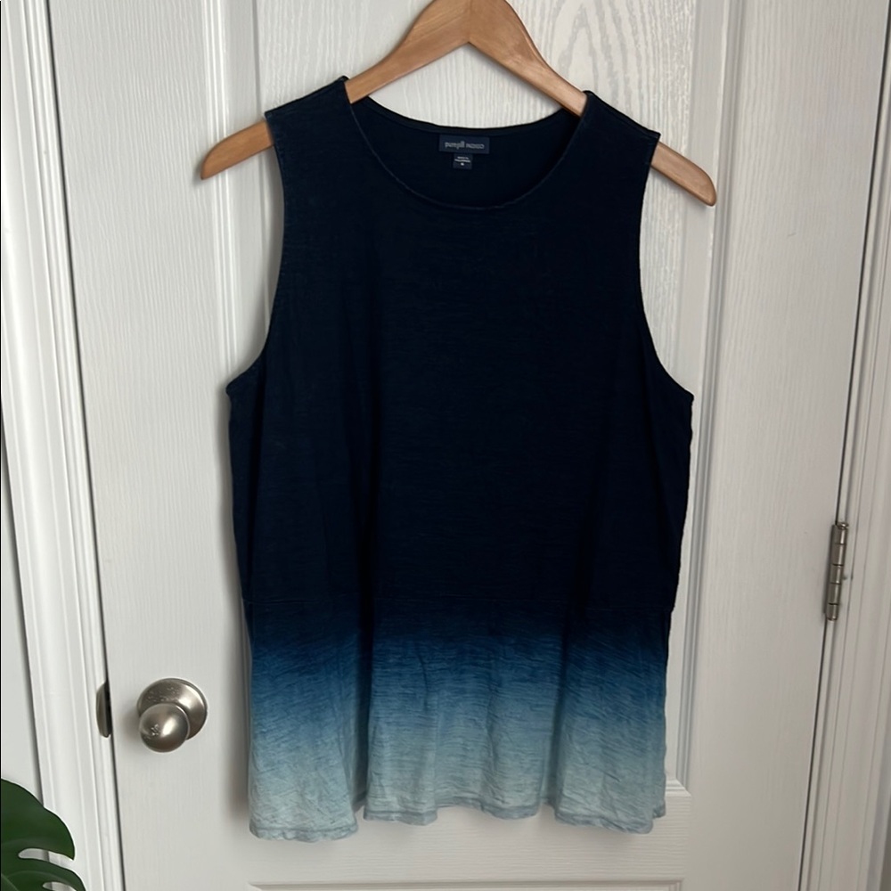 J.Jill Women's Sleeveless Blue Ombre Top